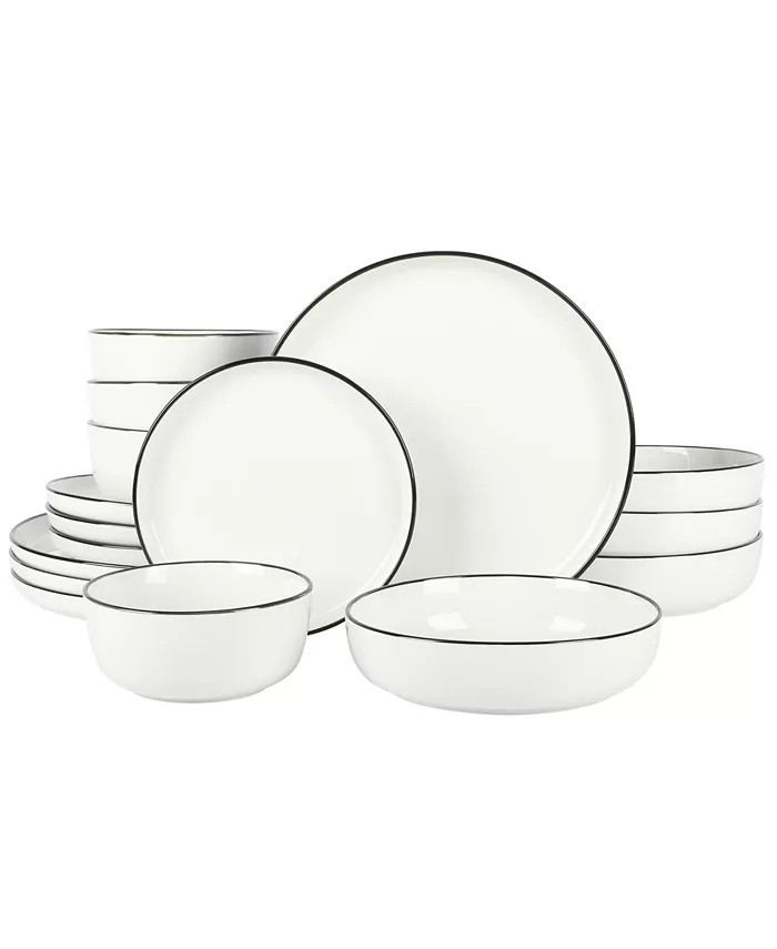 Oslo 16 Piece Dinnerware Set, Service for 4 | Macy's