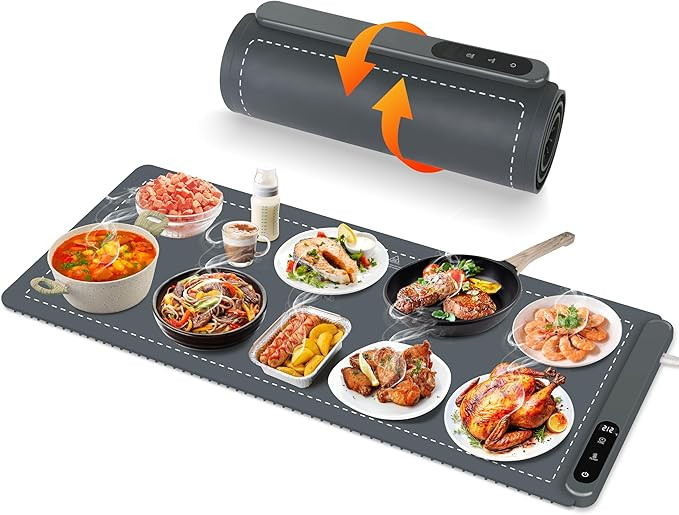 OcePor Warming Mat for Food,(XXL 36"x16") Electric Warming Tray,Extra Large Food Warmer Mat,Warmi... | Amazon (US)