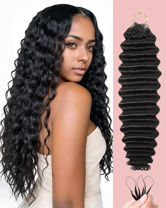 22 Inch Human Crochet Hair for Black Women, Feather Human Hair Extensions 55g 40 Strands, Miracle... | Amazon (US)