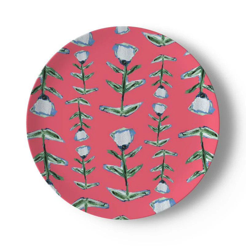 THE PINK TULIP BONE CHINA PLATE | Modafleur
