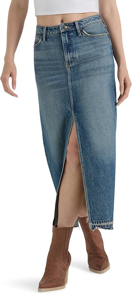 Wrangler Womens Women's Denim Maxi Skirt | Amazon (US)