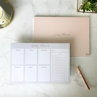 Weekly Planner Notepad - Light Pink Personalised | Etsy (US)