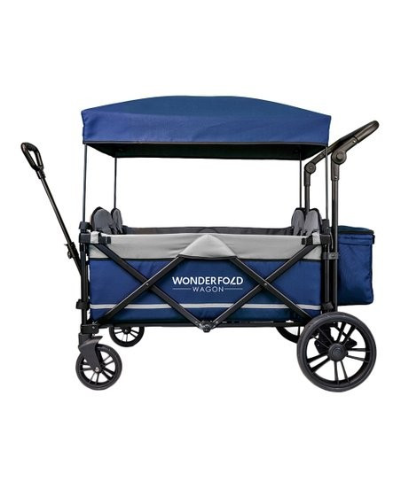 Navy X4 Four-Passenger Push/Pull Folding Stroller Wagon | Zulily