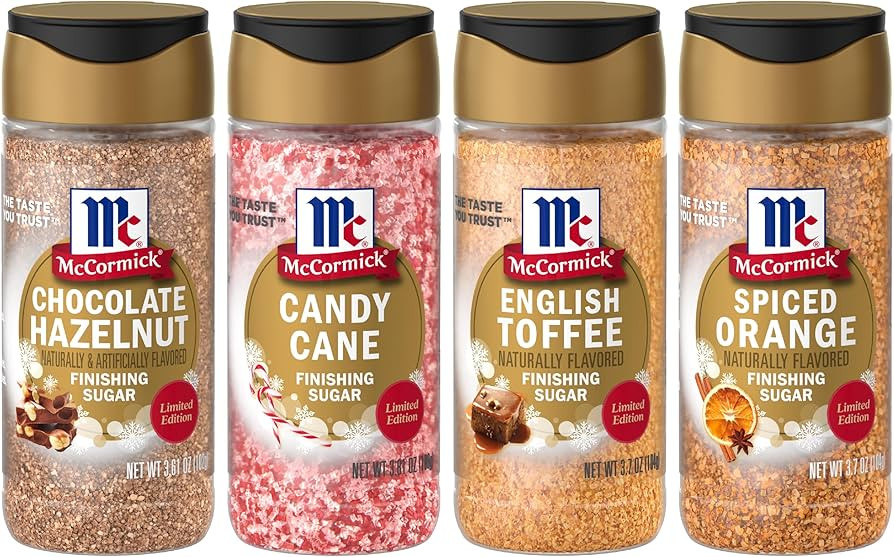 McCormick Finishing Sugar Variety Pack, Limited Edition, Includes Seasonal Winter Flavors Like Ch... | Amazon (US)