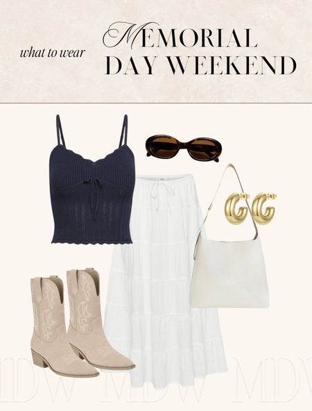 MDW Outfit Ideas 〰️ What to wear for MDW, Memorial Day, Memorial Day outfit, Memorial Day swim, Memorial Day weekend, Memorial Day dress, MDW outfits, MDW dress, summer outfit, aritzia, summer midi skirt outfit, white midi skirt, western outfit, country concert outfitt

#LTKParties #LTKSeasonal #LTKStyleTip