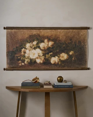 Vintage Botanical Bouquet Tapestry | Magnolia