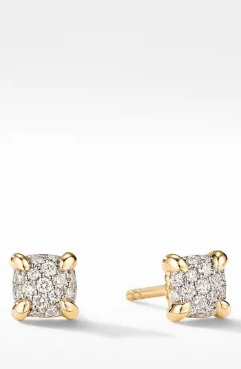 David Yurman Petite Chatelaine® 18K Gold & Diamond Stud Earrings | Nordstrom | Nordstrom