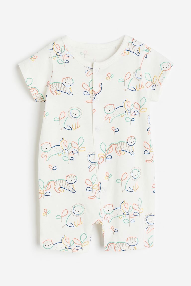 Patterned all-in-one pyjamas | H&M (UK, MY, IN, SG, PH, TW, HK)