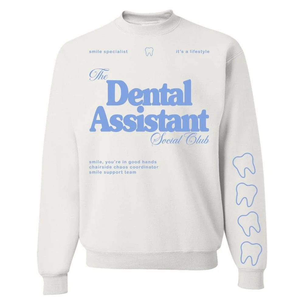 ‘Dental Hygienist Social Club' Crewneck Sweatshirt | United Monograms