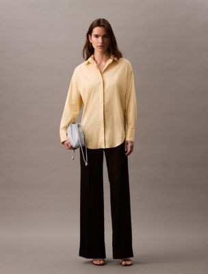 Satin Stretch Wide Leg Pants | Calvin Klein | Calvin Klein (US)