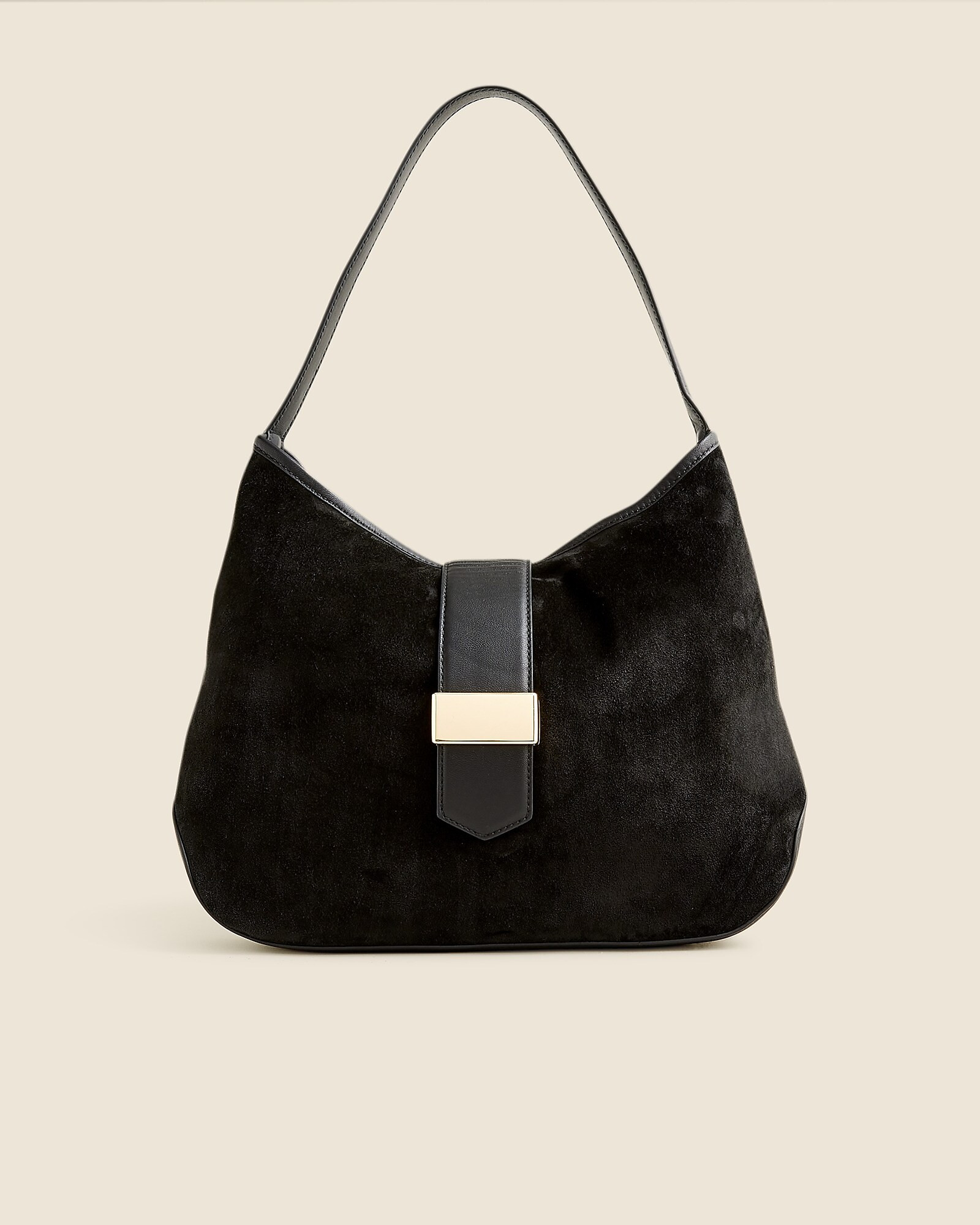 Berkeley suede and leather shoulder bag | J. Crew US