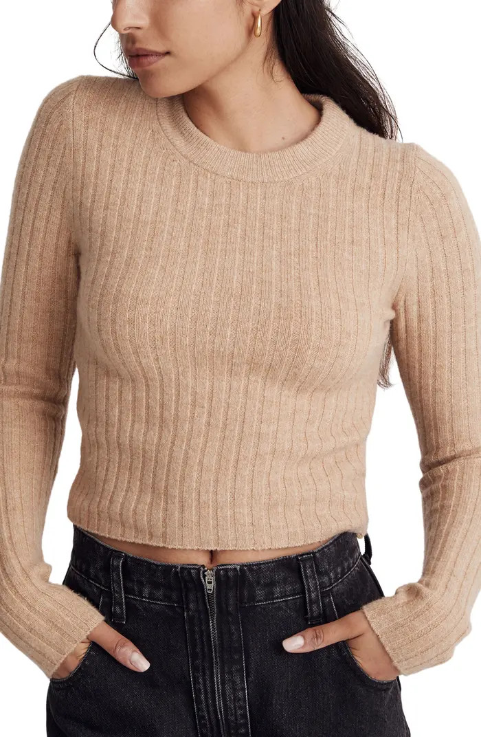 Madewell Readfield Rib Slim Fit Pullover Sweater | Nordstrom | Nordstrom