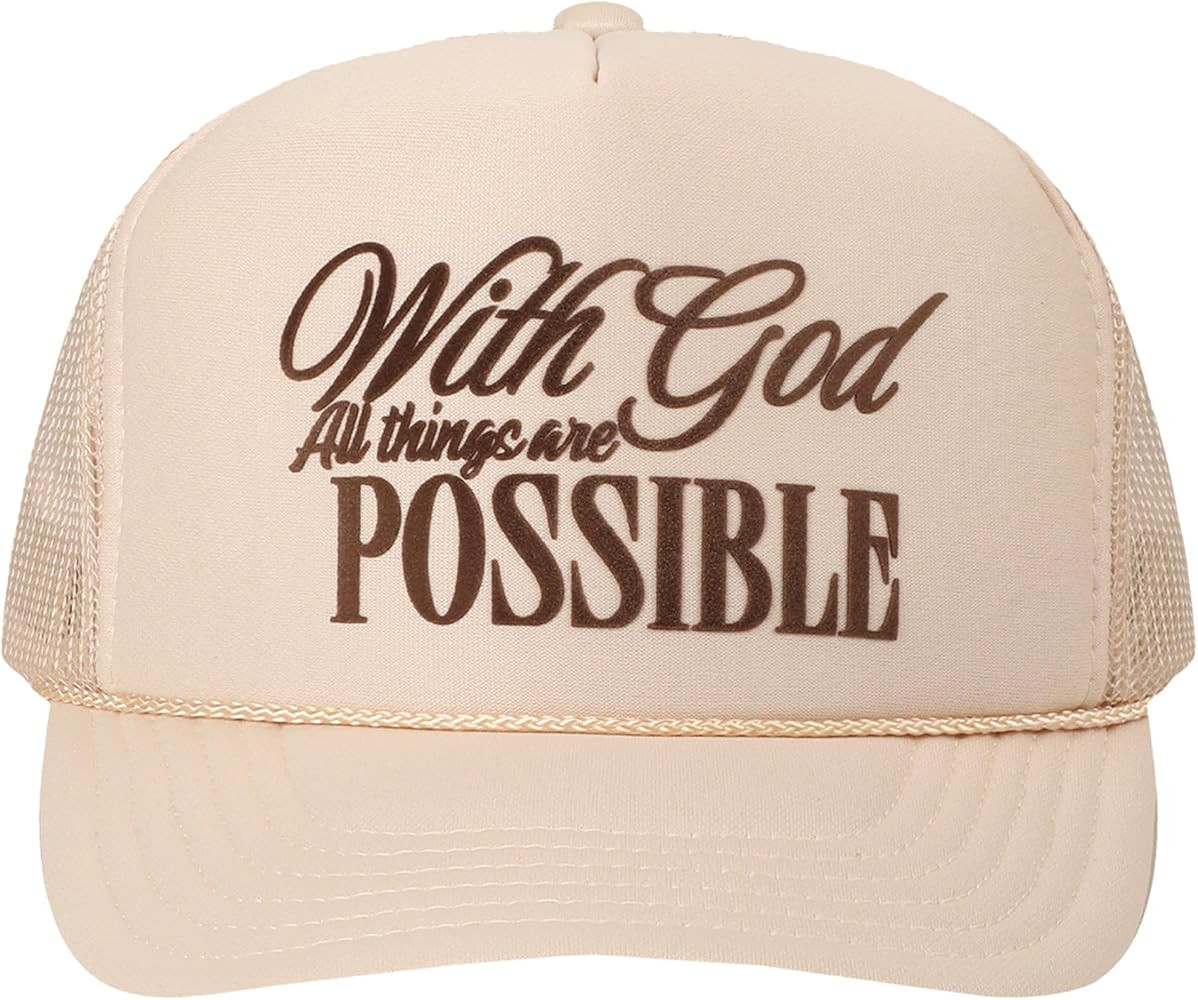 MIRMARU Christian-Themed Heat Printed 5 Panel Foam Trucker Hat with Mesh Back for Men and Women. | Amazon (US)