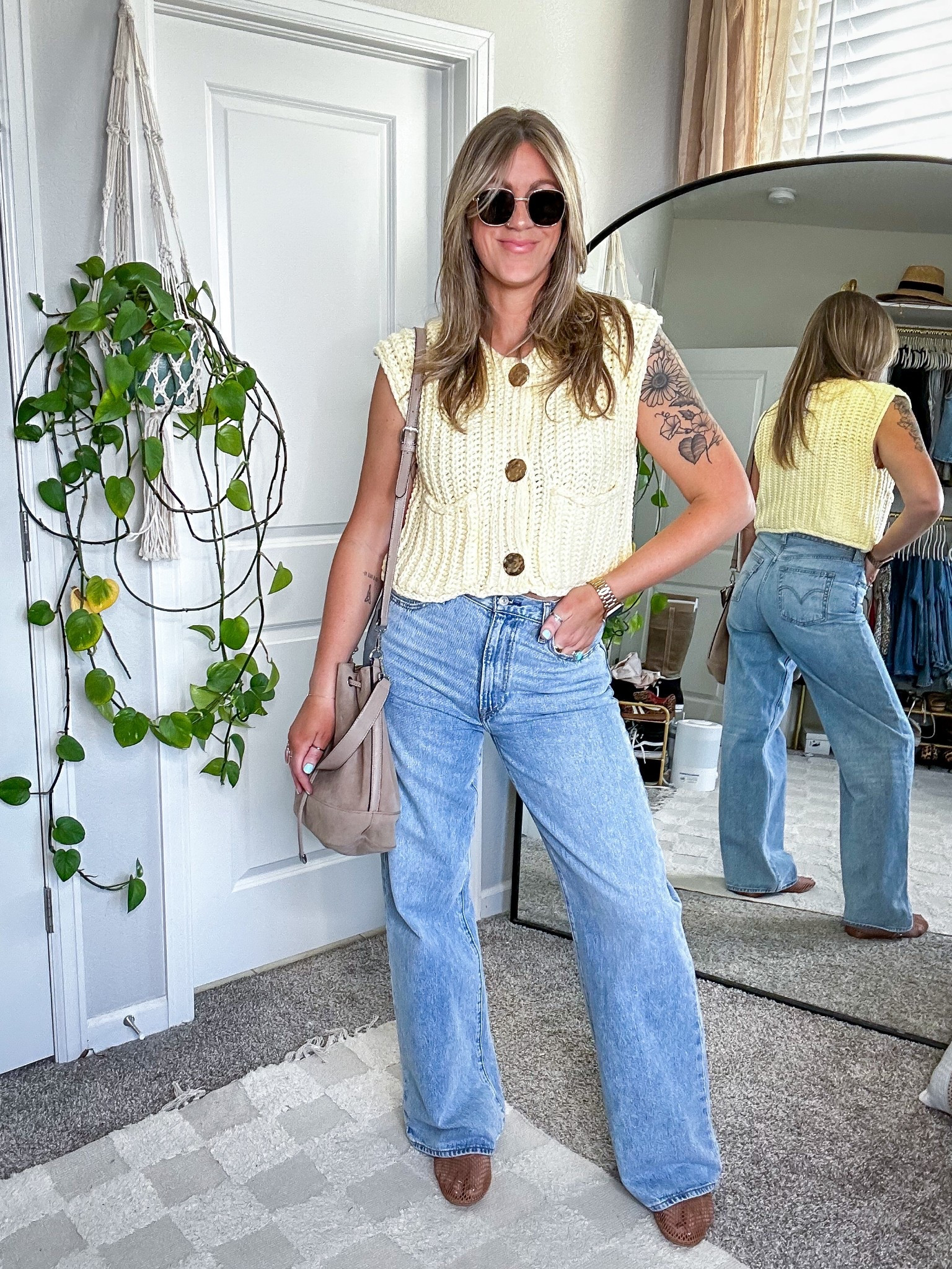 Spring outfit inspo
Large top, 31x34 jeans (sized up) 11 shoes 

#LTKOver40 #LTKStyleTip #LTKMidsize