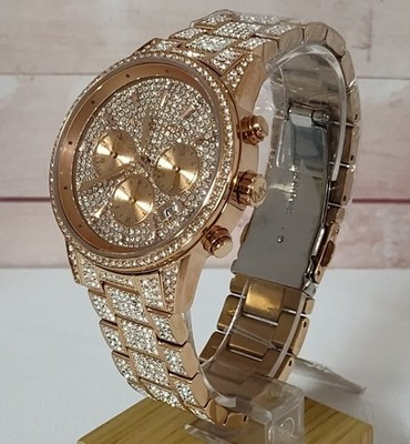 MICHAEL KORS MK6748 BRYANT PAVE ROSE GOLD CHRONOGRAPH WATCH, Brand new with box | eBay US