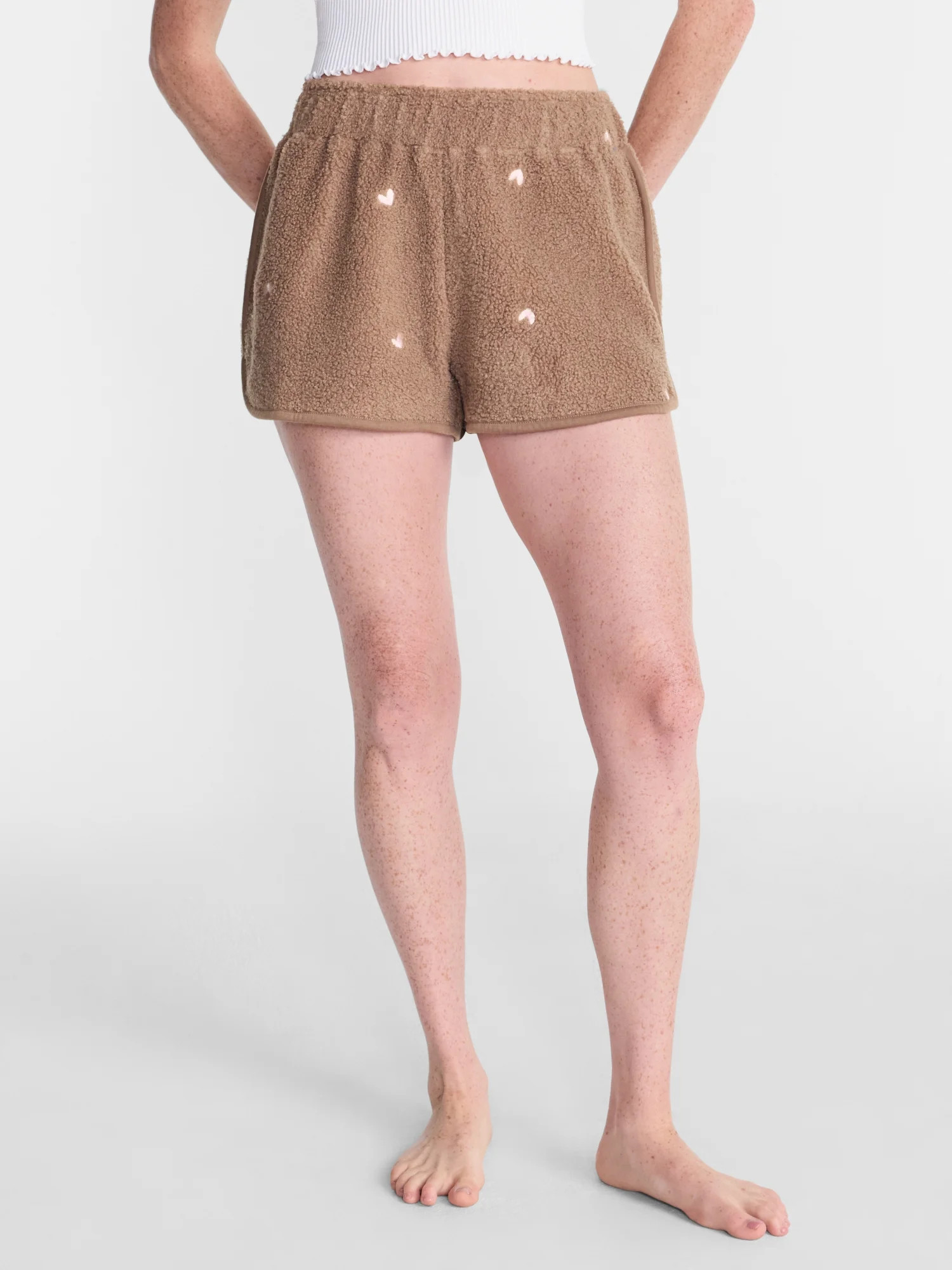 No Boundaries Cozy Teddy Shorts, 2.75'' Inseam, Women’s XS-2X | Walmart (US)
