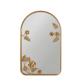 Madison Park Adaline Gold Arched Metal Floral Wall Mirror - Bed Bath & Beyond - 38233367 | Bed Bath & Beyond