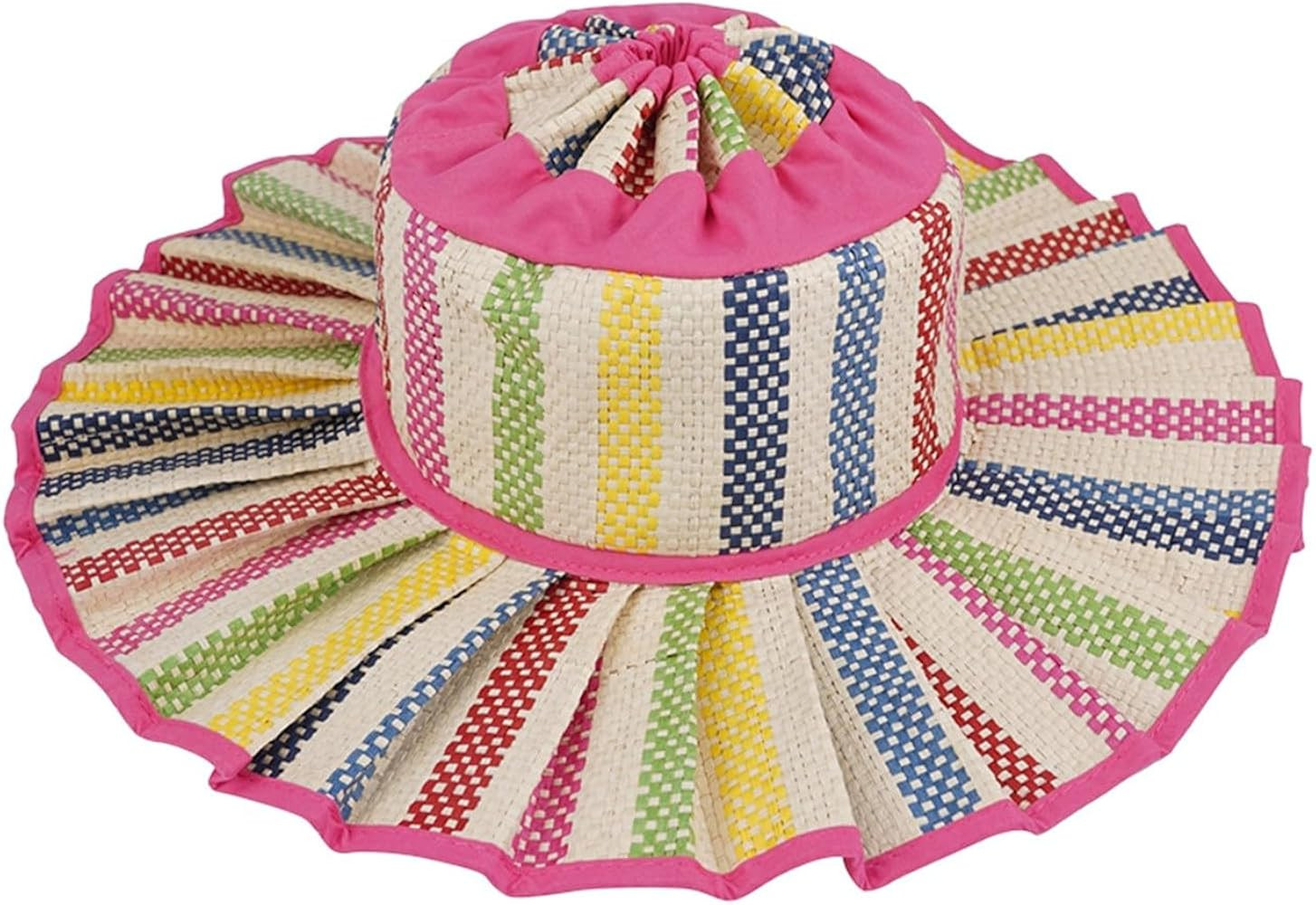 Women's Lorna Murray Hat Straw Bucket Reversible Pleated Sun Hat Wide Brim Foldable Casual Outdoo... | Amazon (US)