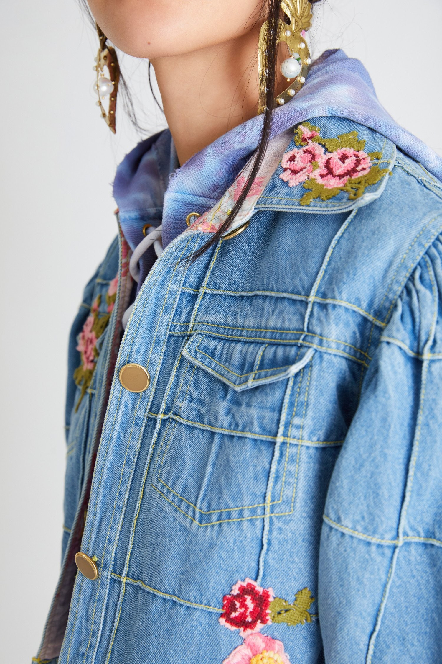 Devia Denim Jacket | LOVESHACKFANCY