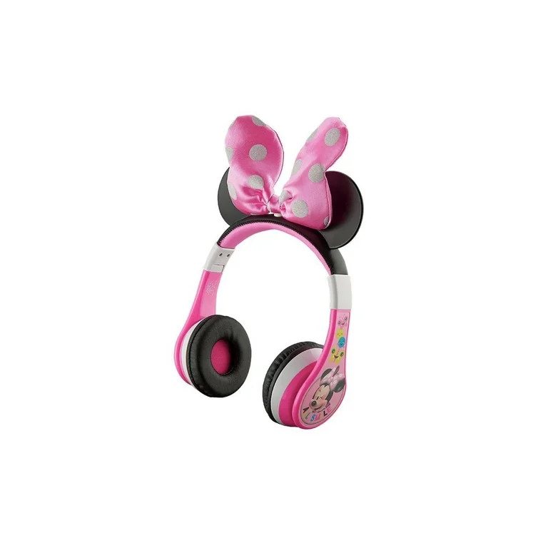 eKids Minnie Mouse Bluetooth Headphones for Kids Wireless Rechargeable Kid Friendly Sound Minnie ... | Walmart (US)