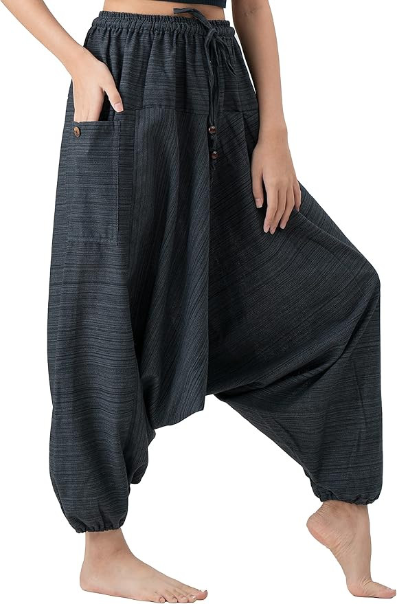 B BANGKOK PANTS Harem Pants for Women Boho Clothing Cotton | Amazon (US)