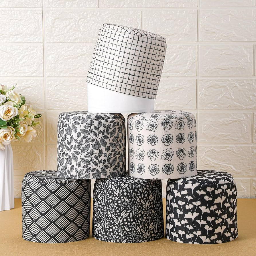 Hoolerry 6 Pcs Decorative Toilet Paper Roll Cover Fit regular Roll Within 4.3 x 5.1'' Reusable Fe... | Amazon (US)