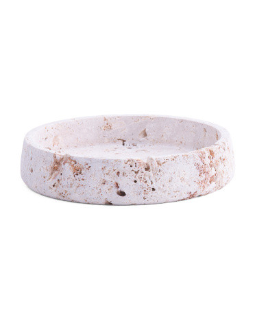 12in Travertine Stone Bowl | Marshalls