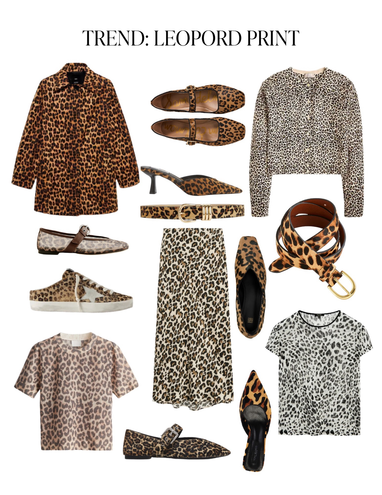 Trend: leopard print. This is a great print to mix into my wardrobe because I tend to have mostly neutrals, and it goes with everything. I’m not one to want to wear a full leopard outfit but incorporating it in either a shoe or belt is a fun way to add pattern and texture into your fall wardrobe 

#LTKShoeCrush #LTKStyleTip #LTKSeasonal