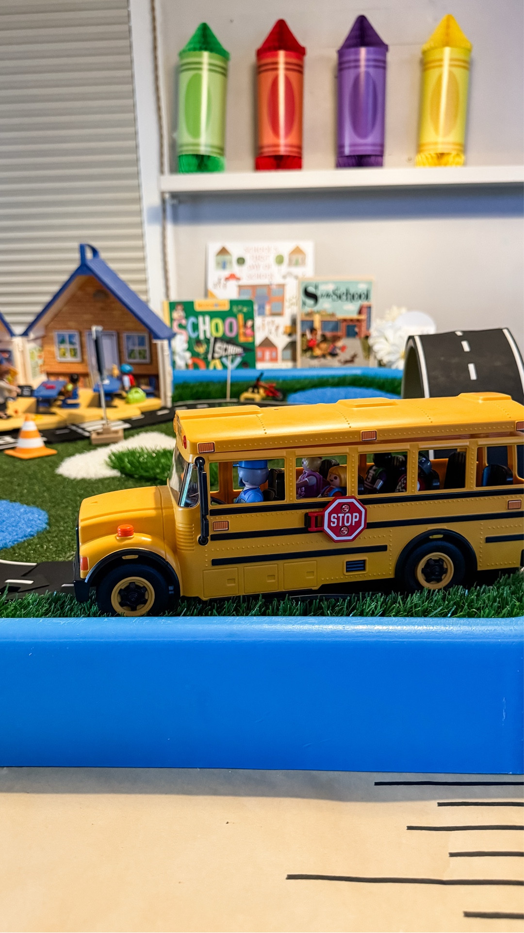 Fun little setup so the kids could show me how their first day went.

This was the cutest and I wish we could leave it all year. The kids gave me the play by play of their first day at school. It was perfect!

#LTKSeasonal #LTKKids #LTKFamily