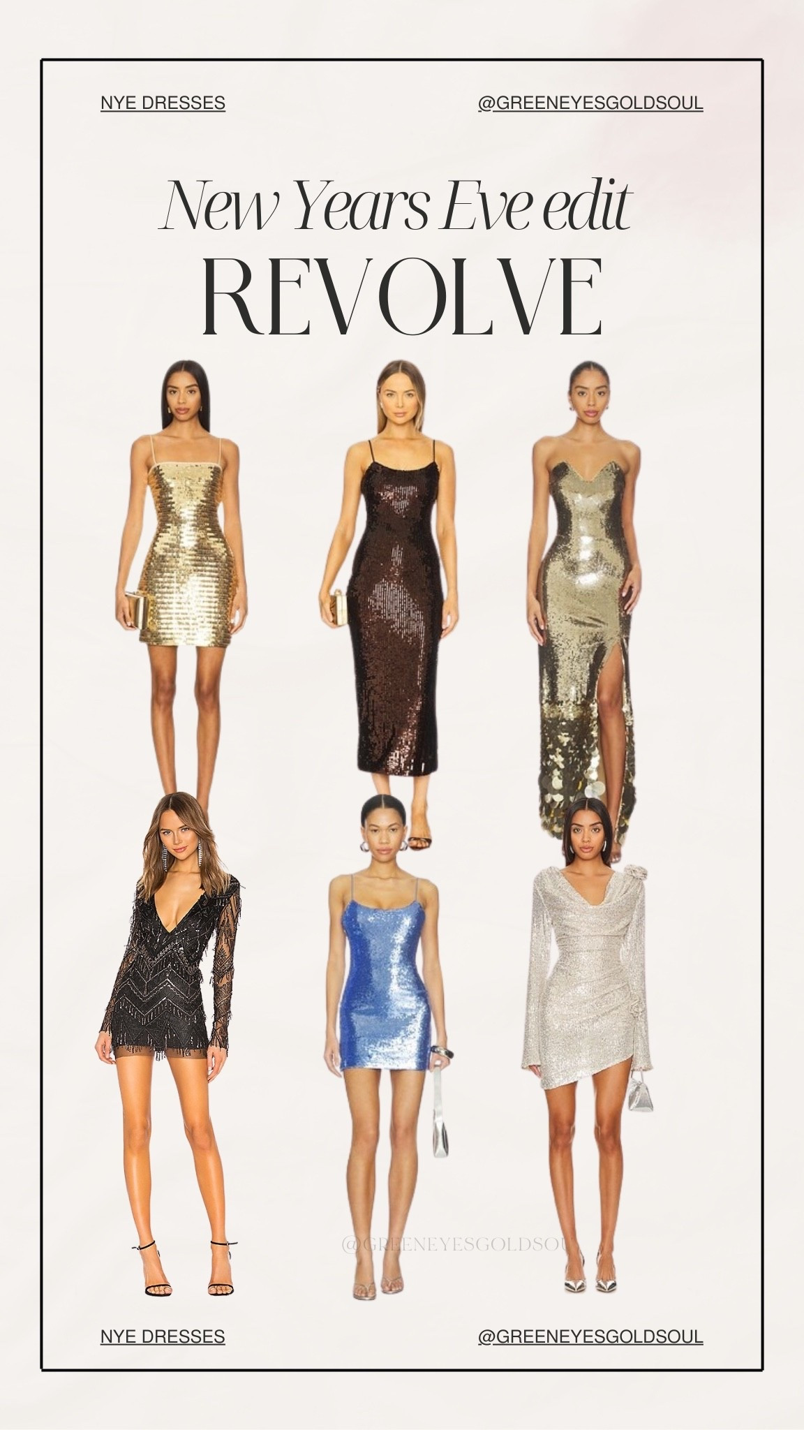 Revolve - NYE edit 🖤

Dresses, sequin, mini dress, tube dress, black, gold, brown, white, blue 

#LTKHoliday #LTKU