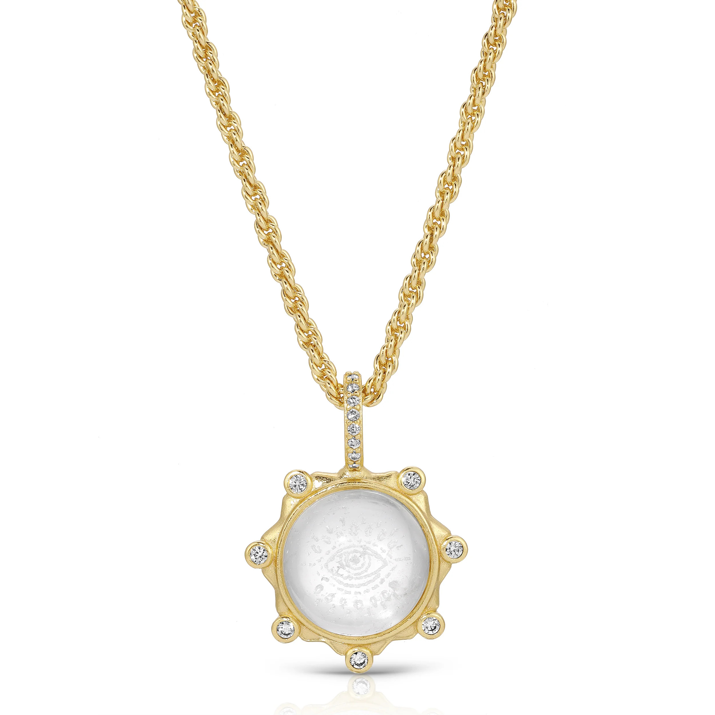 Solis Pendant Necklace in Clear Quartz | Joy Dravecky