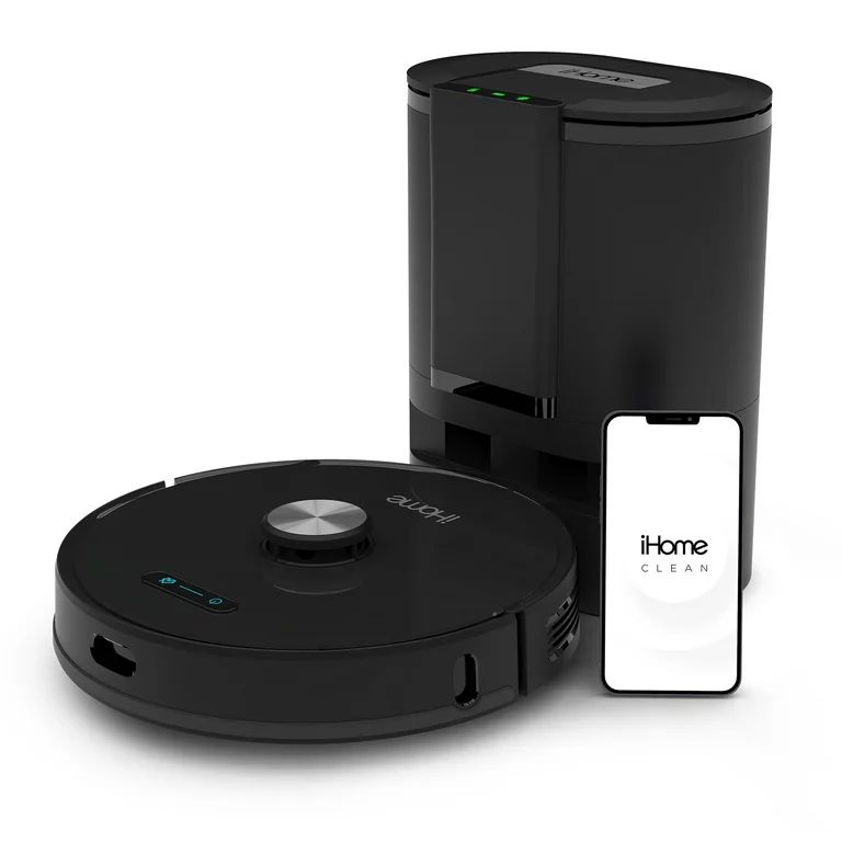 iHome AutoVac Nova Self Empty Robot Vacuum and Mop, Laser  Navigation, Power Mop, 2700pa Suction ... | Walmart (US)