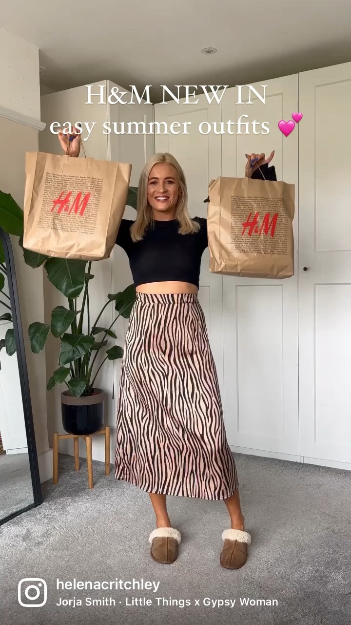 Paper bag skirt 2024 h and m