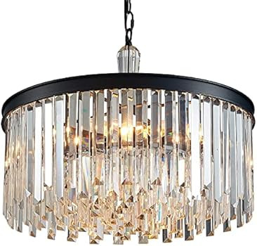 MEIXISUE Modern Contemporary Crystal Chandelier,Dining Room Chandelier,Entryway Chandelier,Kitchen C | Amazon (US)