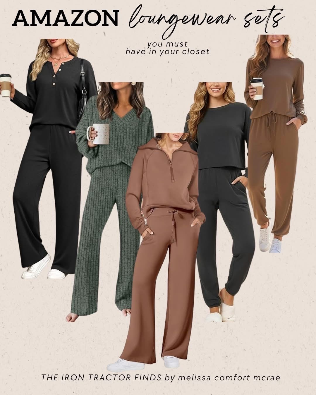 Amazon loungewear sets you’ll wear non-stop 🤍
Soft, comfy, neutral, and flattering — perfect for everyday wear, mom life, work from home, travel outfits, errands, and lounging.

These Amazon fashion finds are closet staples you can mix & match all year long.
Linked on LTK for easy shopping ✨

#LTKfinds #LTKunder50 #AmazonFashion #AmazonFinds #LoungewearSets #MatchingSets #ComfyOutfits #NeutralStyle #MomStyle #EverydayOutfits #CozyChic #WFHOutfits #CasualStyle

#LTKOver40 #LTKdayinmylife #LTKFindsUnder50
