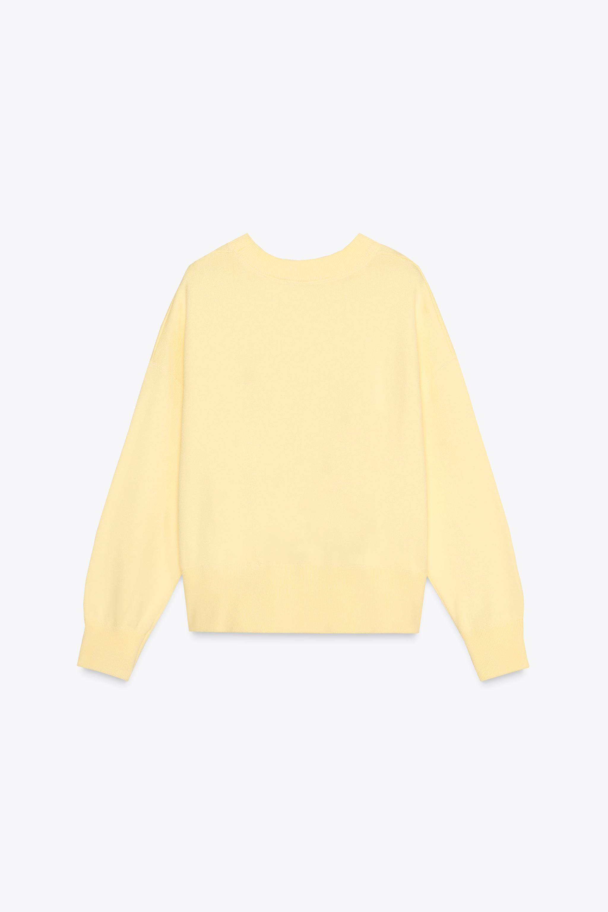 PLAIN KNIT SWEATSHIRT | Zara US