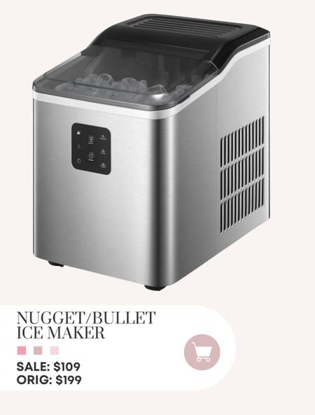 Nugget/bullet ice maker on sale!



#LTKSeasonal #LTKunder50 #LTKunder100 #LTKFind #LTKstyletip #LTKsalealert #LTKhome