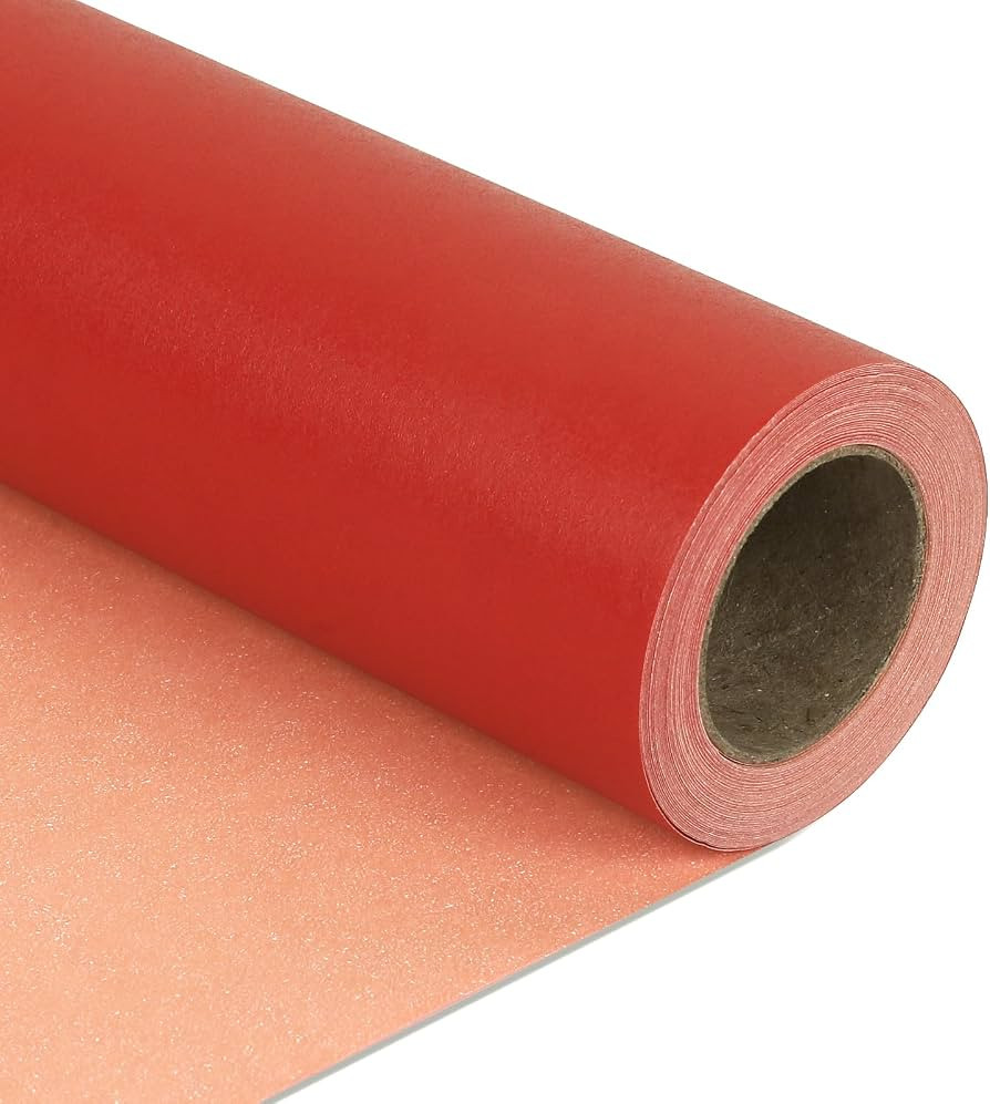 NESCCI Red Matte Wrapping Paper,Christmas Wrapping Paper | Amazon (US)