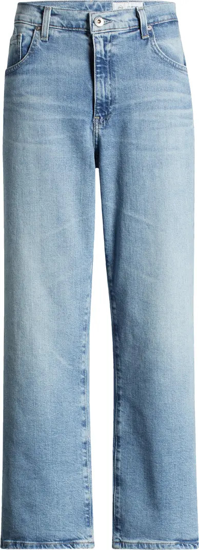 Brinley Mid Rise Crop Straight Leg Jeans | Nordstrom