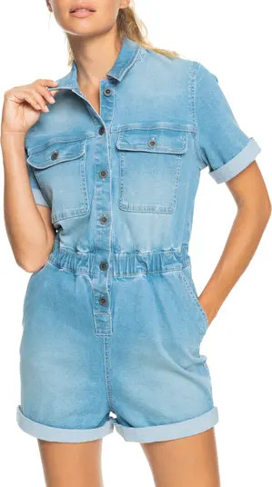 Left Behind Denim Romper | Nordstrom