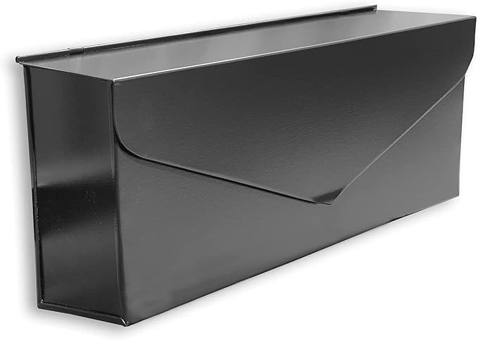 NACH Mailboxes for Outside Wall Mount, 12.5 x 5 x 10 inch, Black Mailbox Wall Mount, Waterproof M... | Amazon (CA)