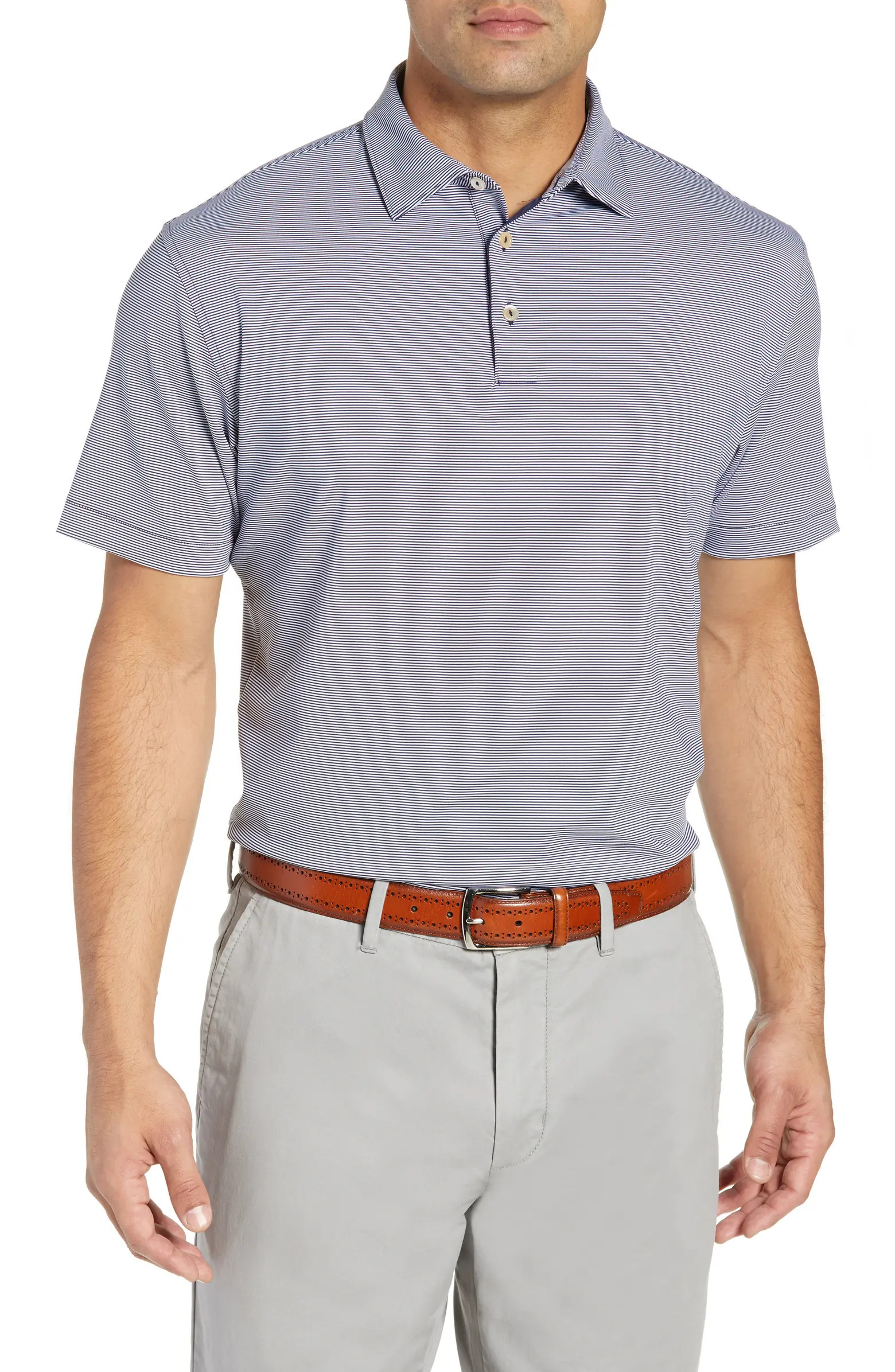 Jubilee Stripe Stretch Jersey Performance Polo | Nordstrom