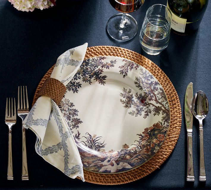 Kravet Folly Scenic Stoneware Dinner Plates - Set of 4 | Pottery Barn (US)