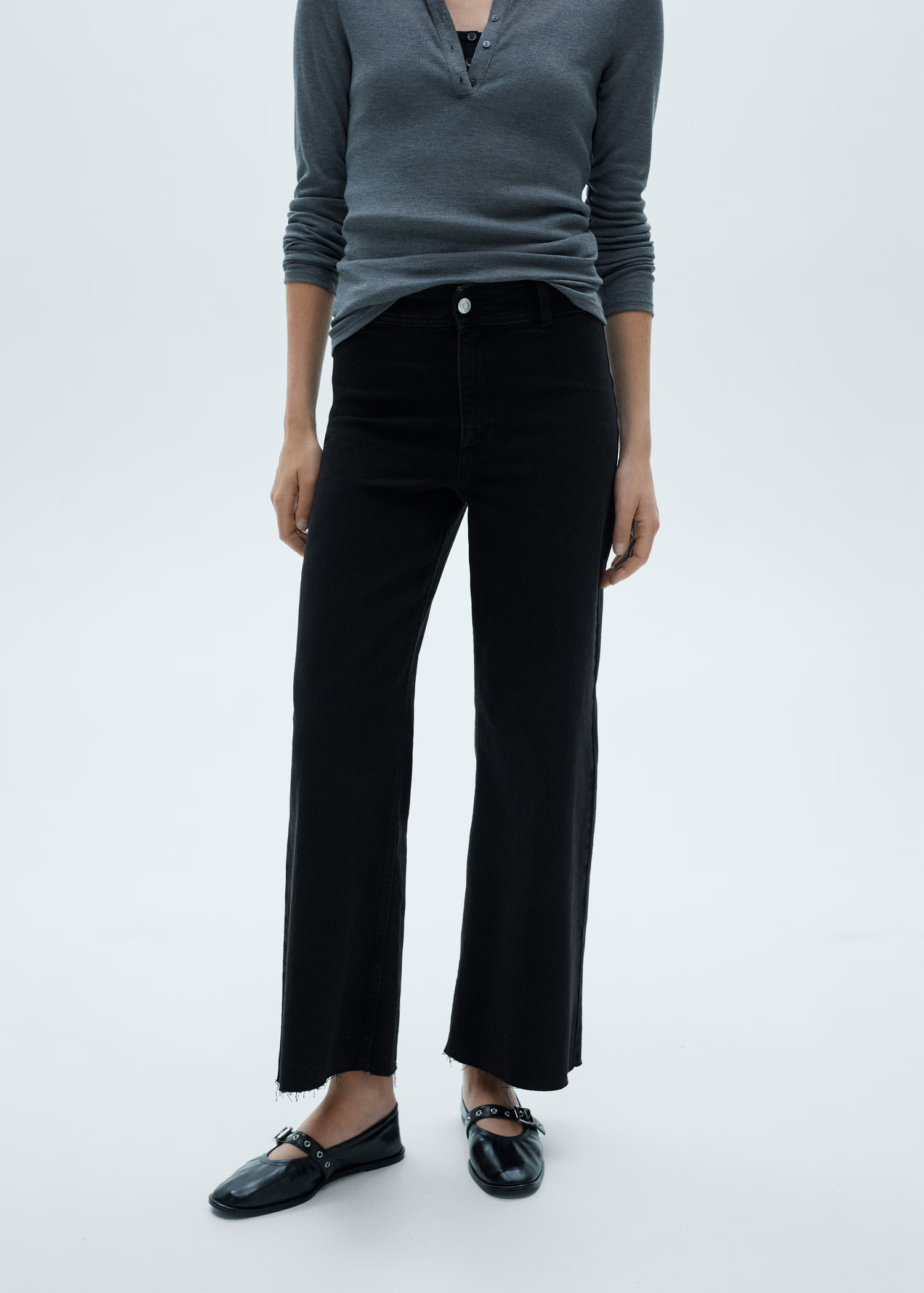 Catherin culotte high-rise jeans - Women | MANGO USA | Mango (US/MX/AU)