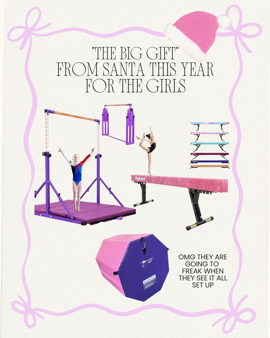 “The big gift” my girls are into gymnastics and they are going to die when they see what SANTA brought them this year! All ON SALE! #blackfriday #cybermonday #giftguide 

#LTKHoliday #LTKCyberWeek #LTKGiftGuide