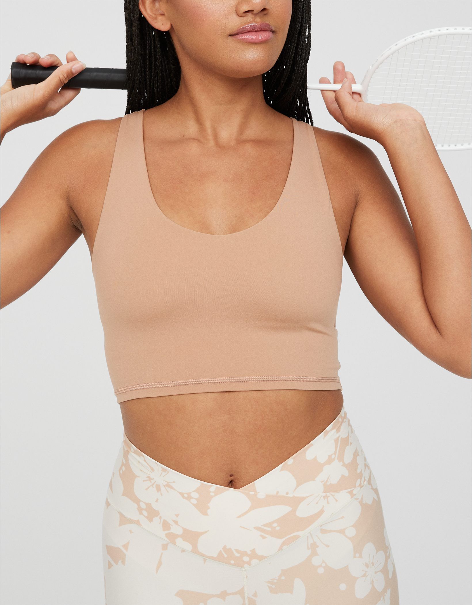 OFFLINE By Aerie Real Me Keyhole Back Longline Sports Bra | American Eagle Outfitters (US & CA)