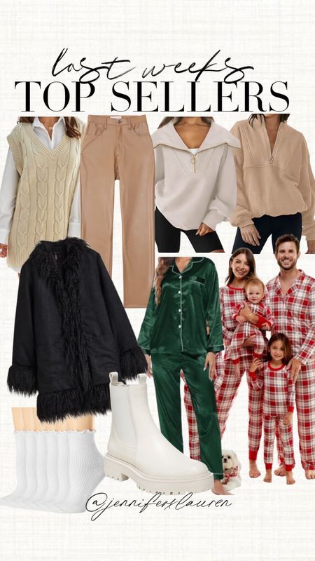 Last week top sellers

Amazon fashion. Amazon finds. Walmart pajamas. Walmart Christmas pajamas. Matching Christmas pjs. Leather pants. Black Friday sale. Feathered coat. H&M find. Winter clothes  

#LTKGiftGuide #LTKSeasonal #LTKHoliday