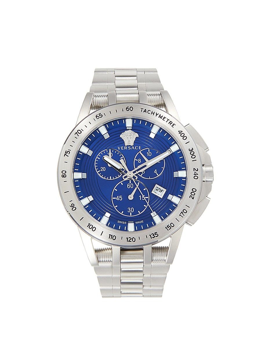 Versace Men's Stainless Steel Chronograph Watch | Saks Fifth Avenue OFF 5TH