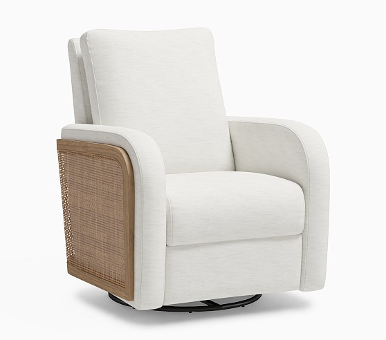 Rattan Swivel Power Glider Recliner | Pottery Barn Kids
