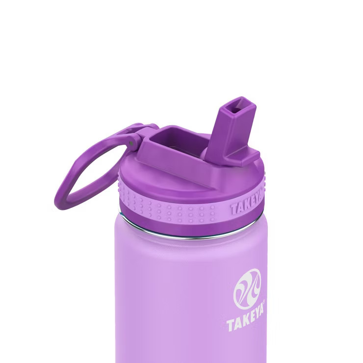 Takeya 16oz Actives Insulated Stainless Steel Kids' Water Bottle with Straw Lid | Target